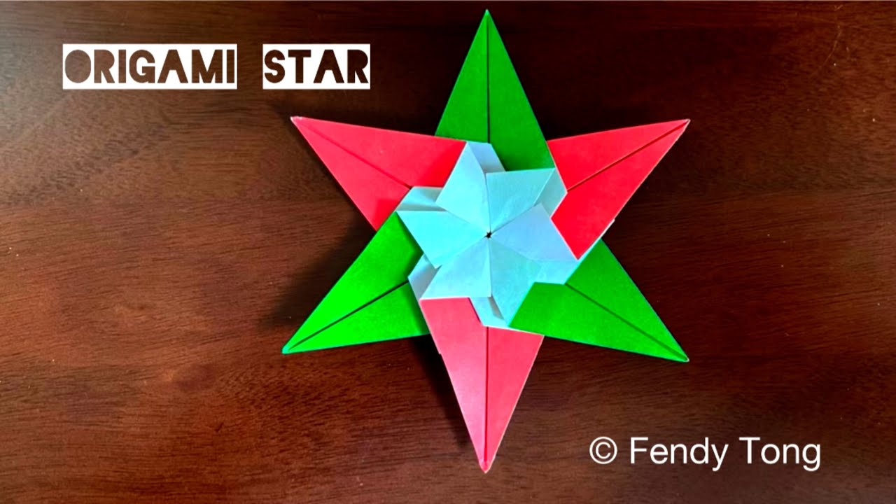 Origami 6-Point Star for Christmas