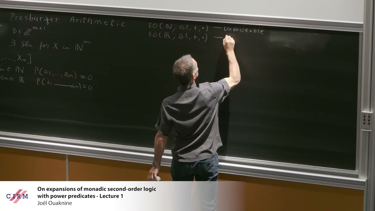 Joël Ouaknine: On Expansions of Monadic Second-Order Logic with Power Predicates - Lecture 1