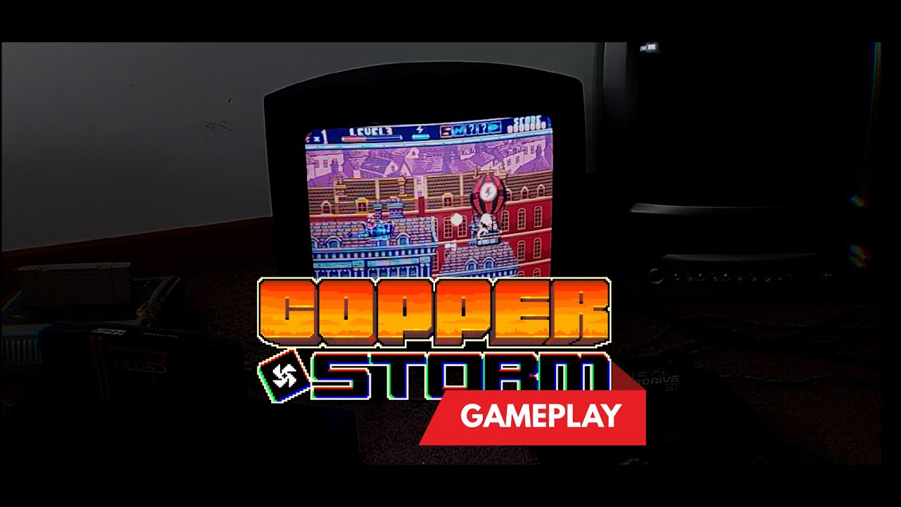 CopperStorm first gameplay video on Mega Drive/Genesis (W.I.P)
