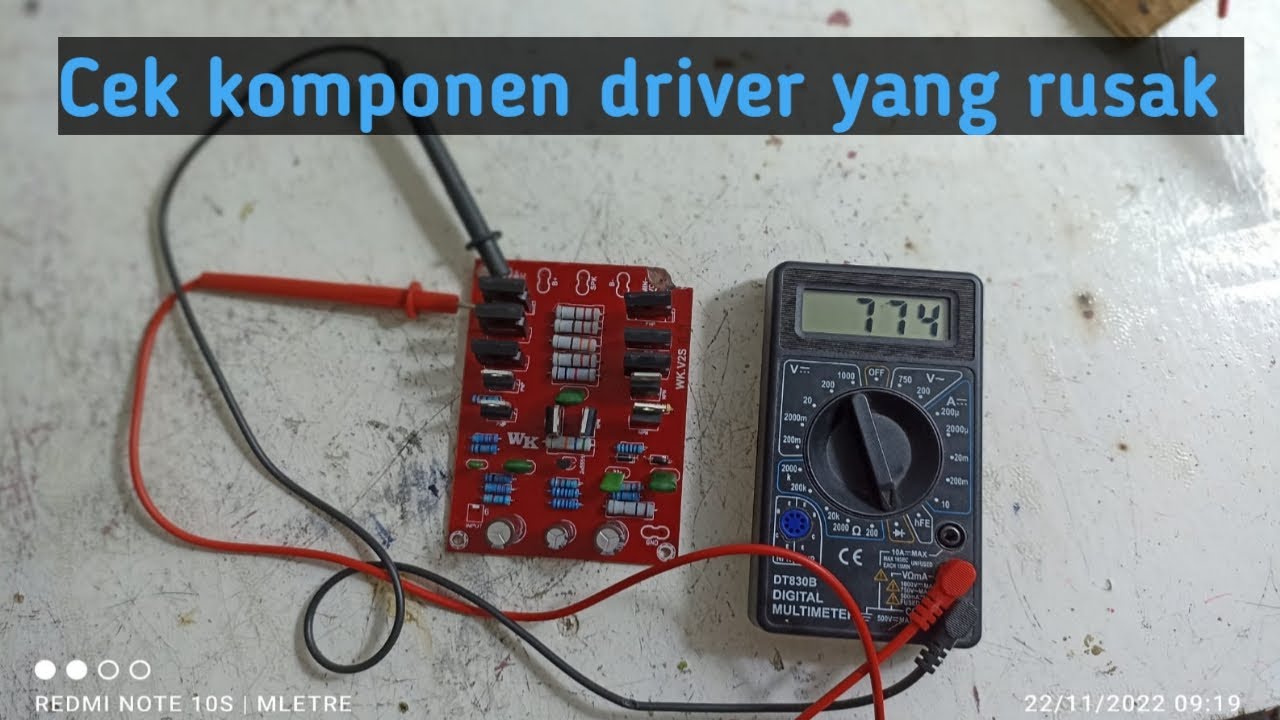 Cara Mengecek Komponen Driver Power Yang Rusak atau Short