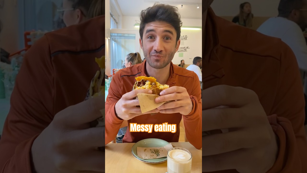 Messy eating #messyeating #sandwich