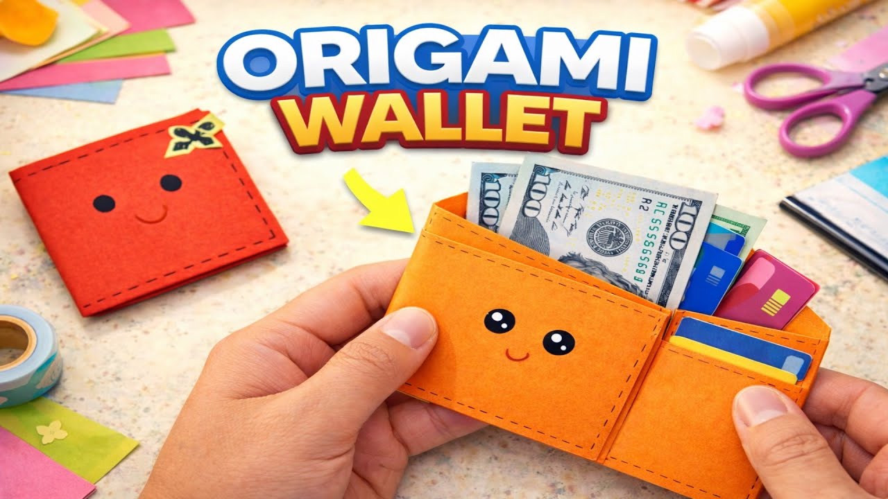 This Paper Turns Into a WALLET in Seconds | origami