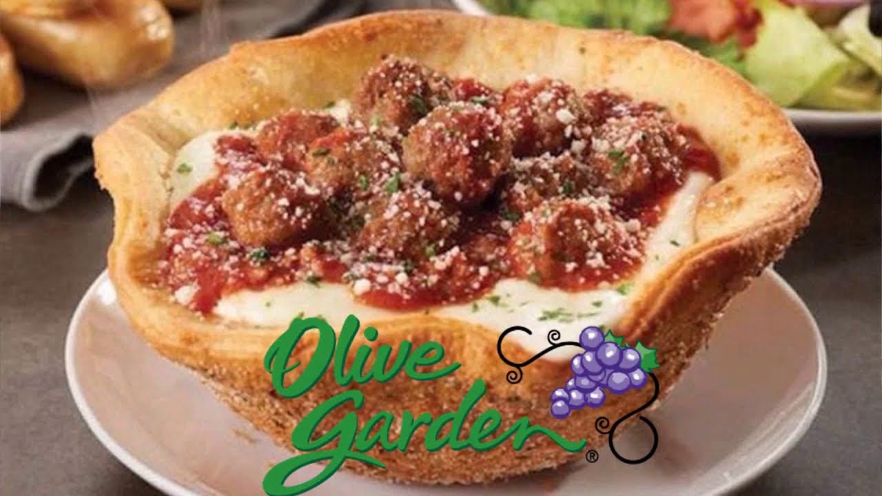 Olive Garden ☆MEATBALL PIZZA BOWL☆ Food Review!!!