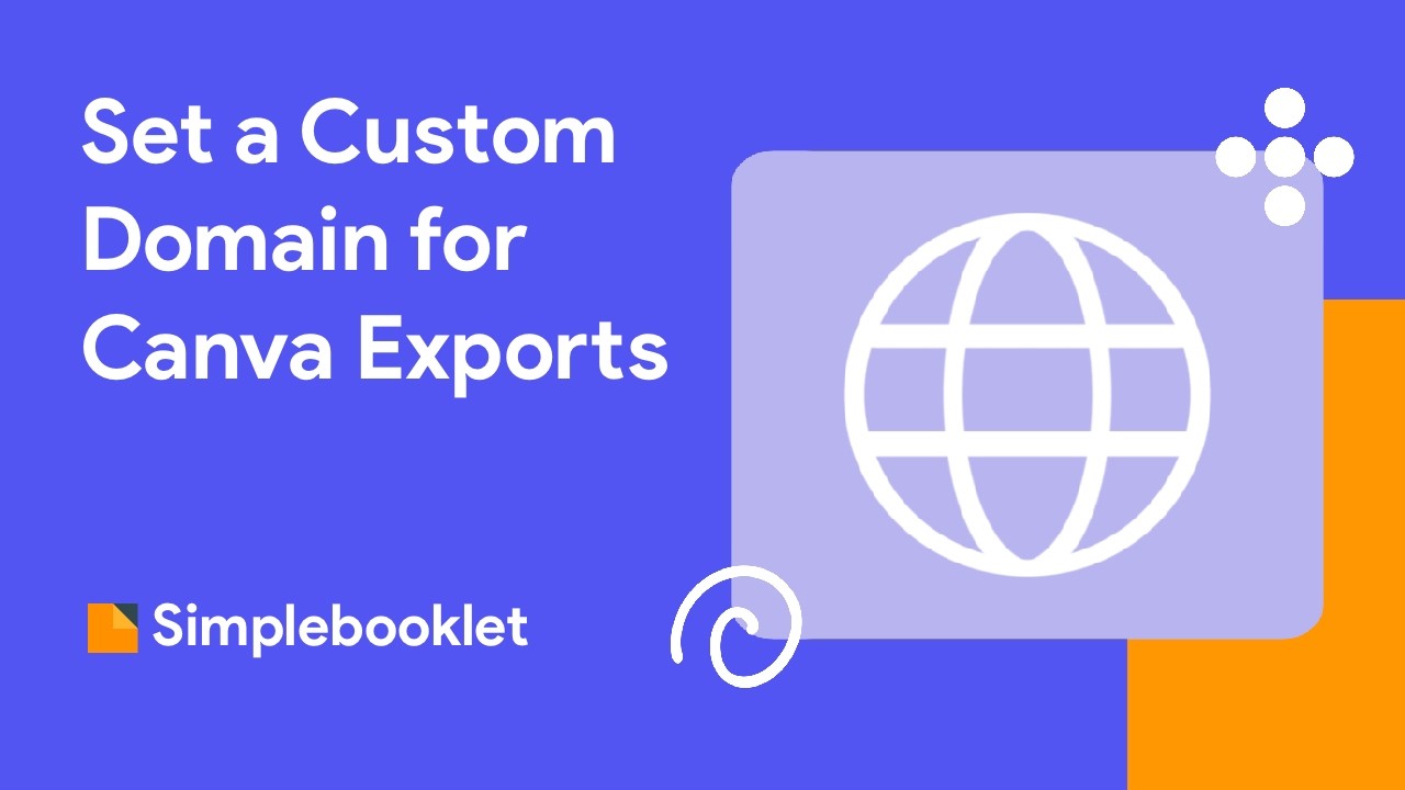 Customize your Domain for Canva Exported Simplebooklets