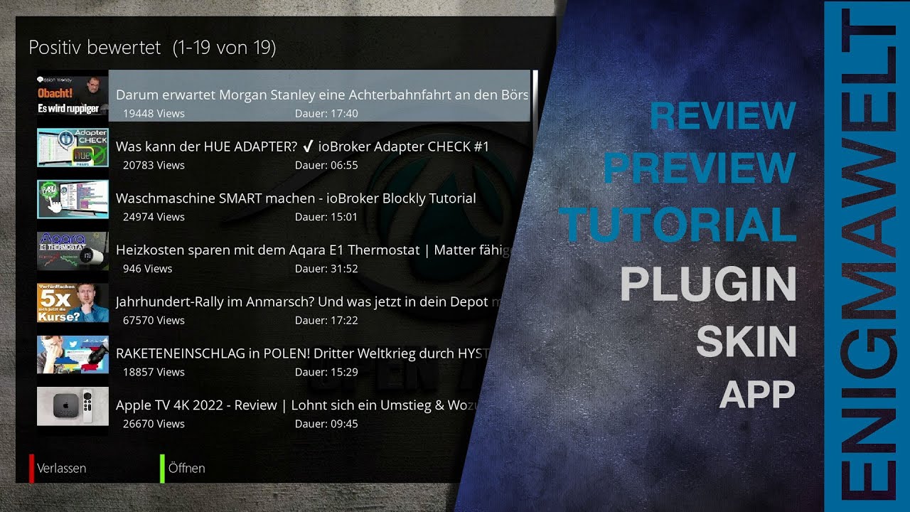 YouTube Plugin OE-A | Deutsch