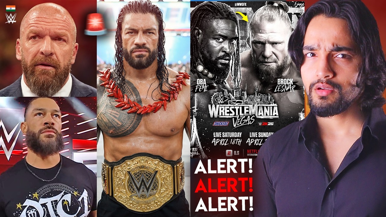 WWE IN EMERGENCY😧🚨...BIG WRESTLEMANIA 42 PLANNING, ROMAN REIGNS NEW CHAMPION, BROCK LESNAR