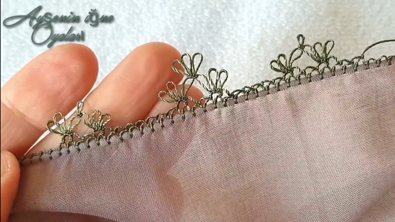 Kolay ve çok güzel iğne oyası modeli