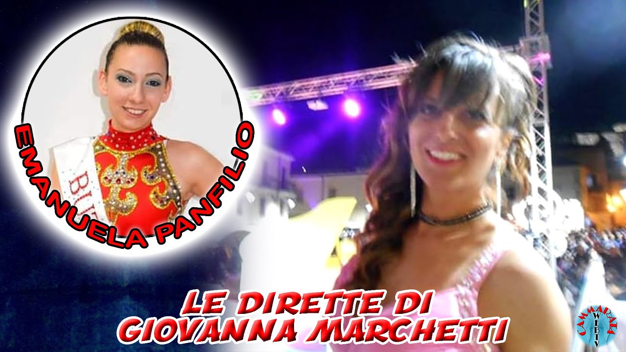 L'INSEGNANTE MAJORETTE EMANUELA PANFILIO intervistata IN DIRETTA TELEFONICA da GIOVANNA MARCHETTI