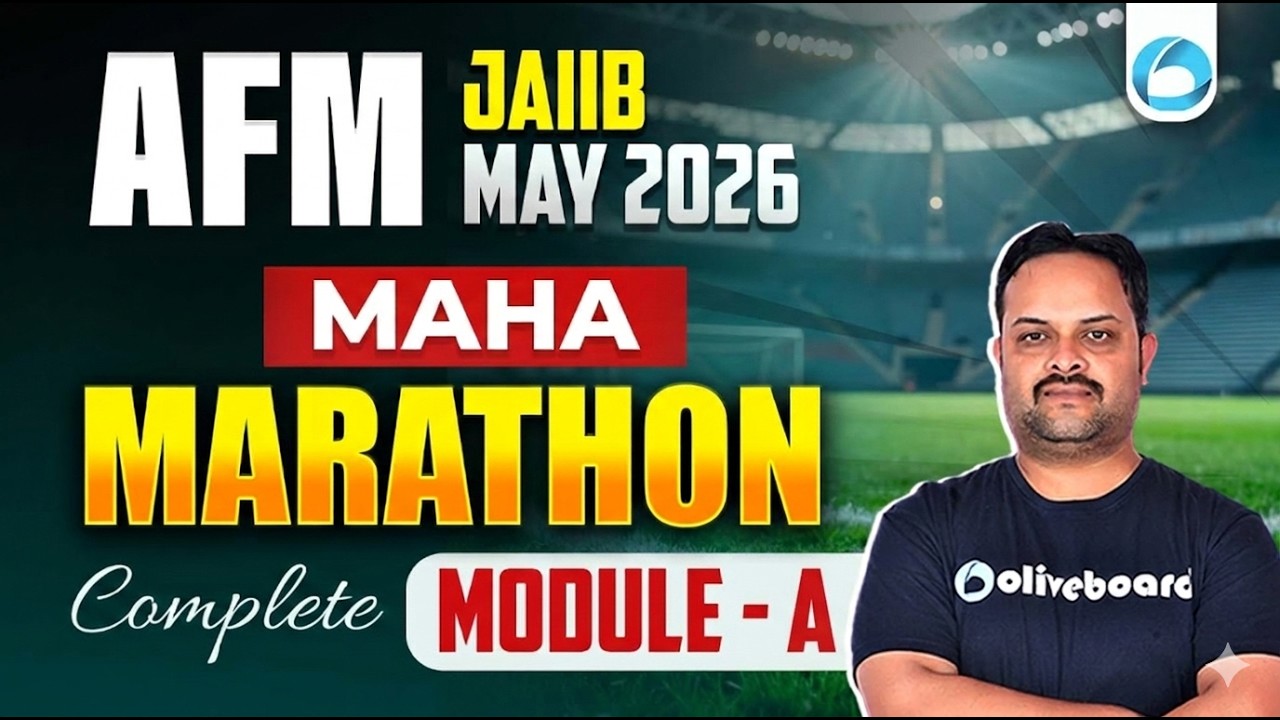 JAIIB AFM Module A Marathon 2026 | Concepts + MCQs | JAIIB Exam Preparation 2026 | Oliveboard