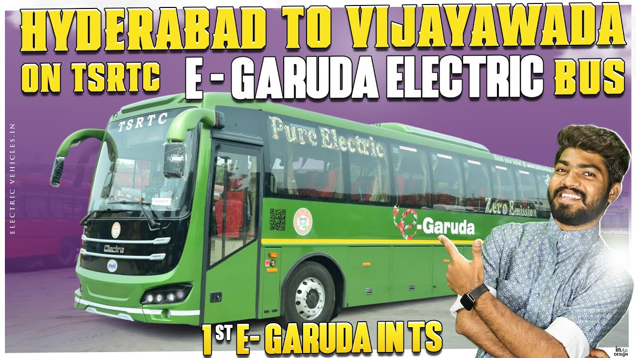 Intercity Travel On Electric Bus | TSRTC E Garuda Electric Bus | Electric Vehicles India