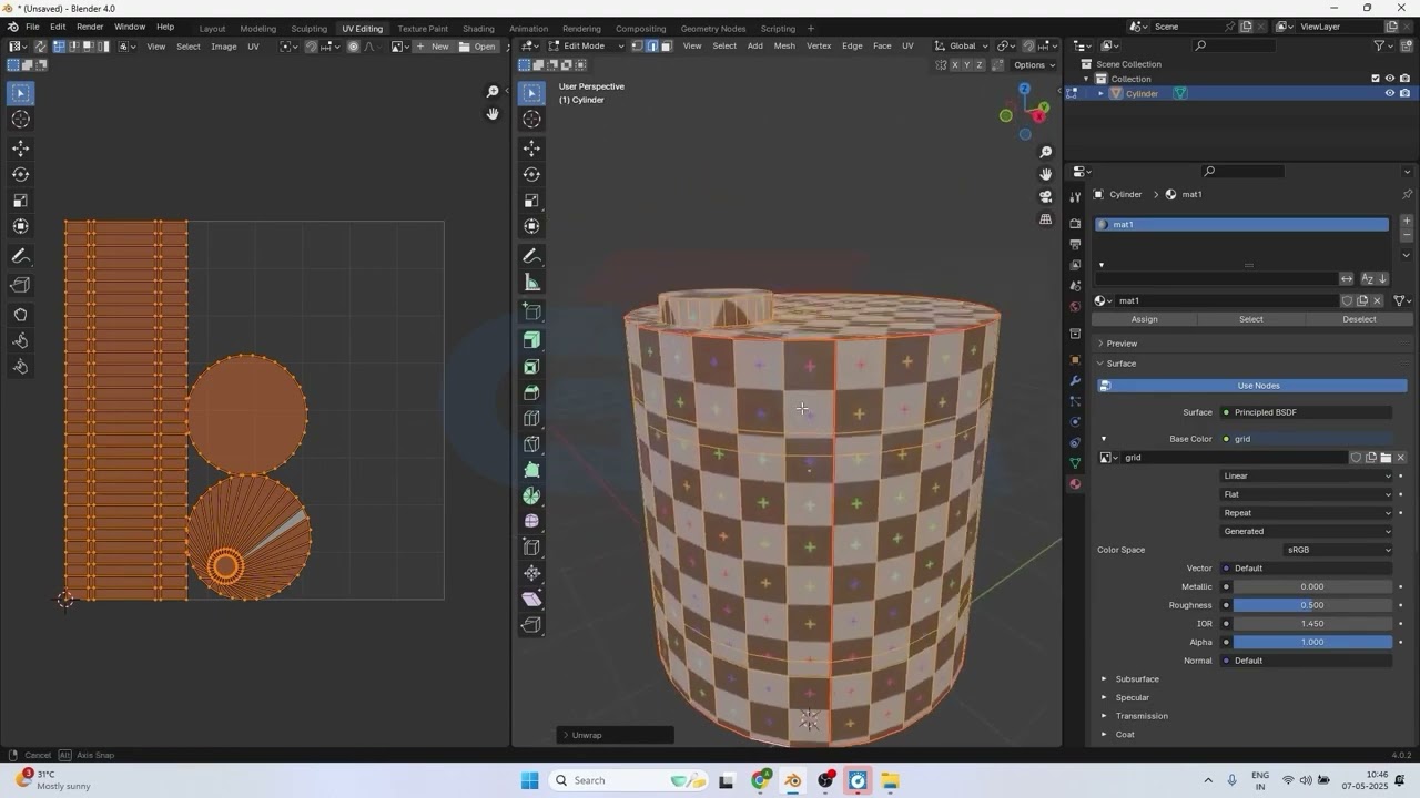 Blender Advanced Unwrapping Sample