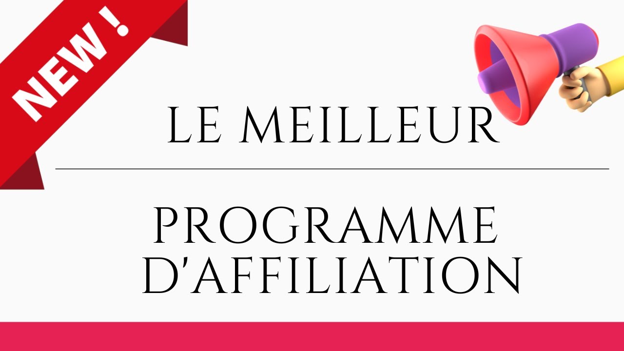 LE MEILLEUR PROGRAMME D'AFFILIATION (80% DE GAINS)