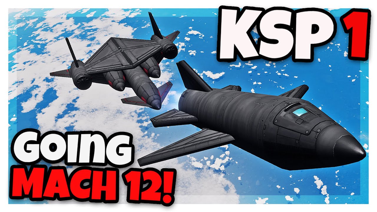 Могу ли я летать на САМОЛЁТЕ со скоростью 12 МАХОВ в модифицированной KSP 1!? (Только самолёты: Э...