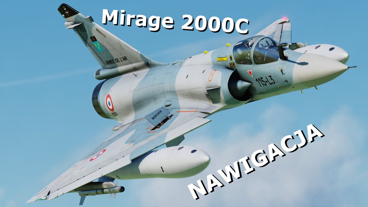 Wirtualna Szkoła Orląt: Mirage 2000C #4 - Nawigacja bezwładnościowa, waypointy i markpointy