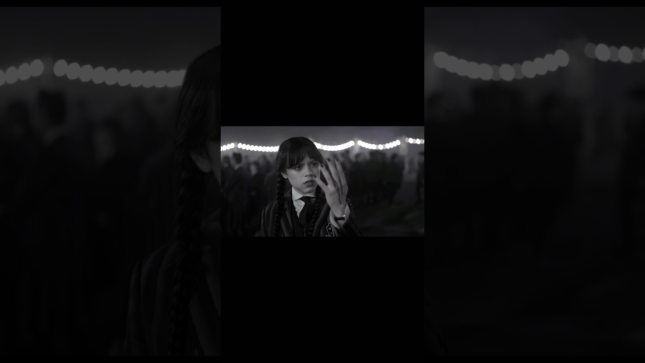 Wednesday Addams Gothic Edit | Golden Brown | 80&rsquo;s Style