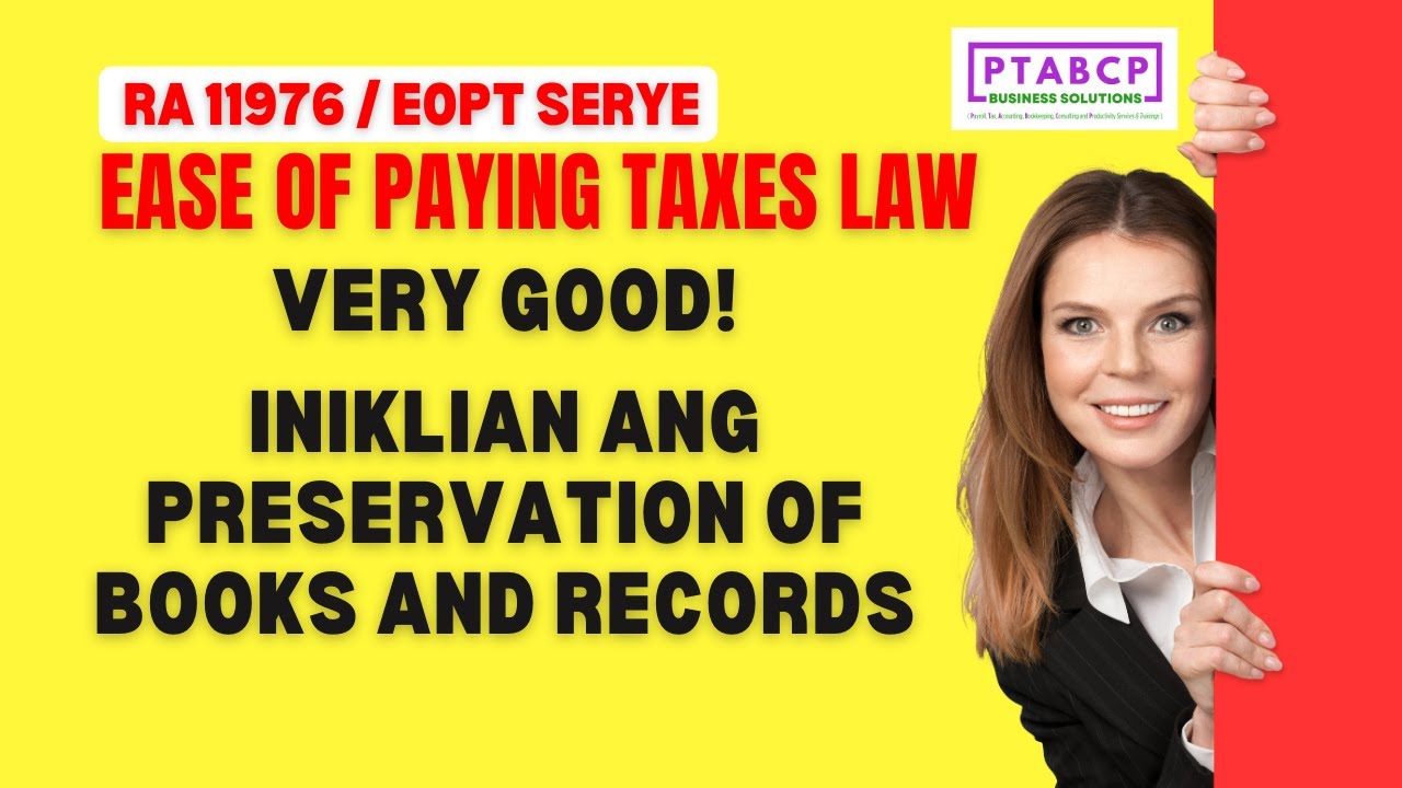Binago na ang Preservation of Books and Records | 𝗣𝗧𝗔𝗕𝗖𝗣 𝗕𝘂𝘀𝗶𝗻𝗲𝘀𝘀 𝗖𝗼𝗮𝗰𝗵𝗶𝗻𝗴