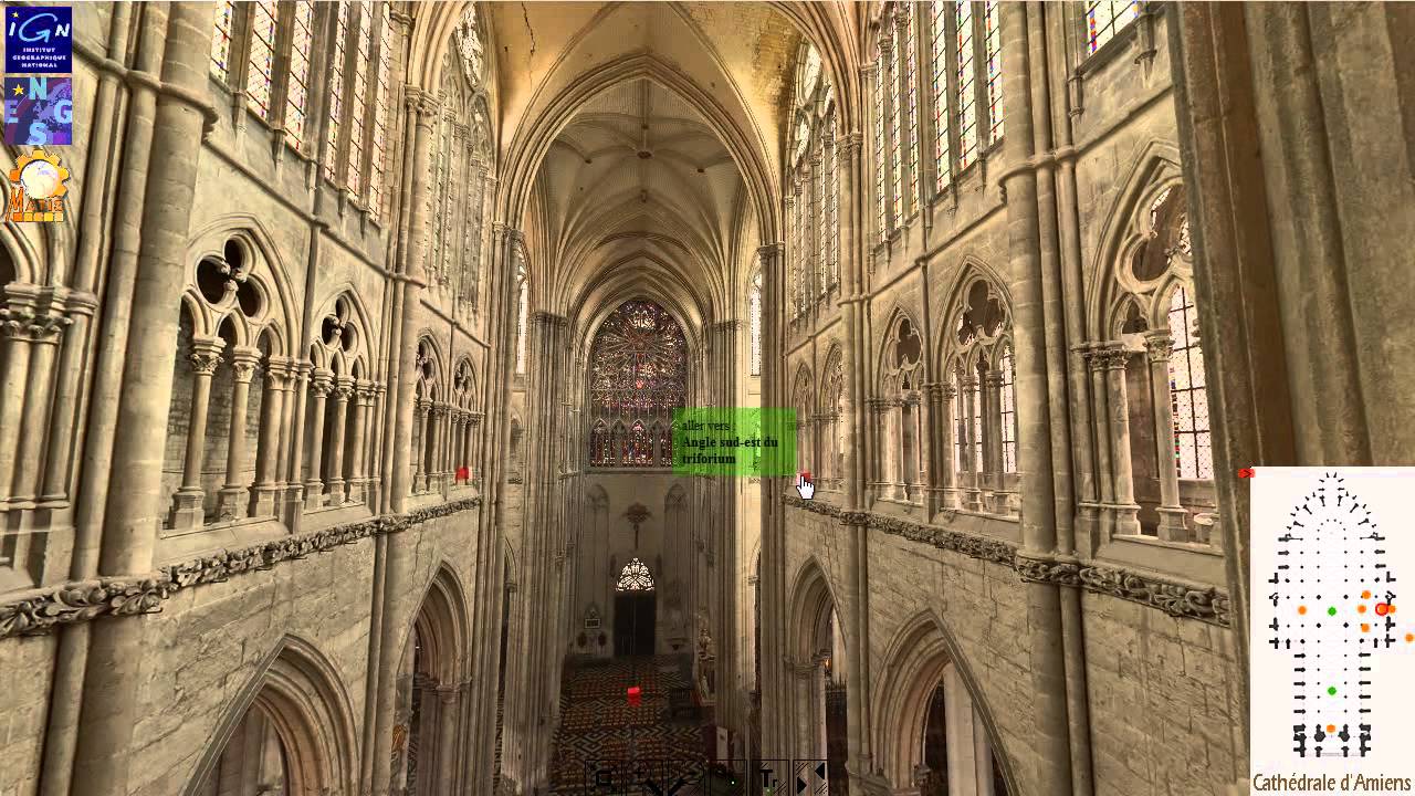 Vue panoramique de la cathédrale d'Amiens