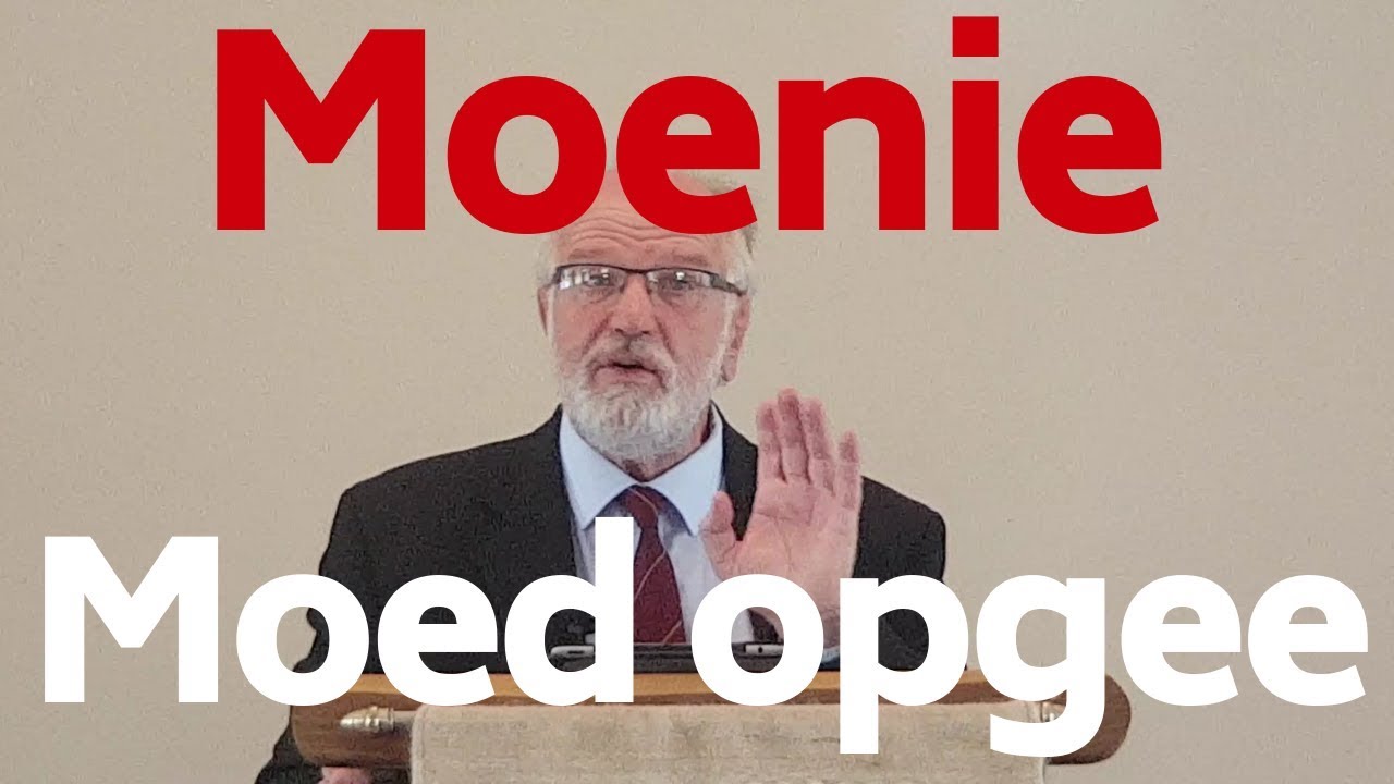 Moenie moed opgee nie!  Selfs oor onbekeerde familie. Ds Gustav Opperman 2 Kor 4