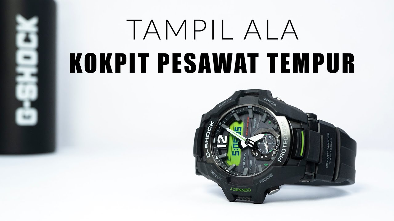 CASIO G-SHOCK GRAVITY MASTER GR-B100-1A3 | TAMPIL BEDA DENGAN DESAIN KOKPIT PESAWAT TEMPUR