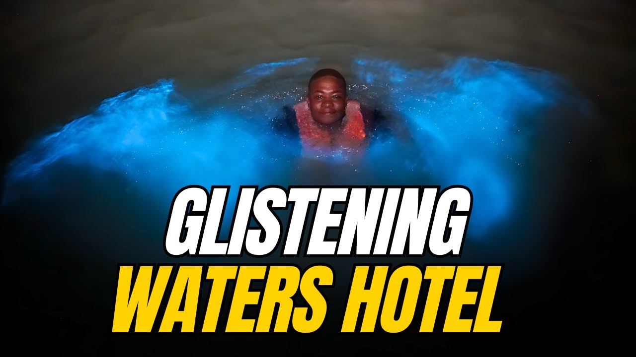 This Water Glows BLUE at Night! -  Glistening Waters Hotel