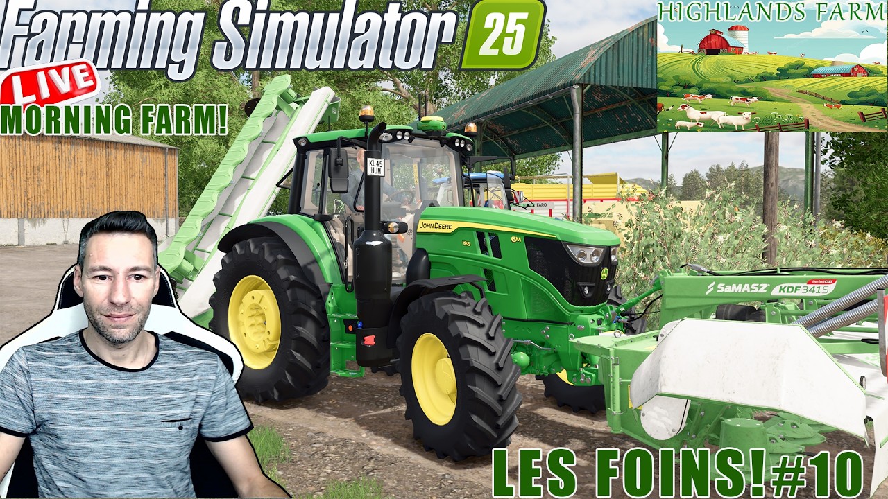 FS25#✔️MORNING FARM😉N10 LE FOIN SE MATIN....
