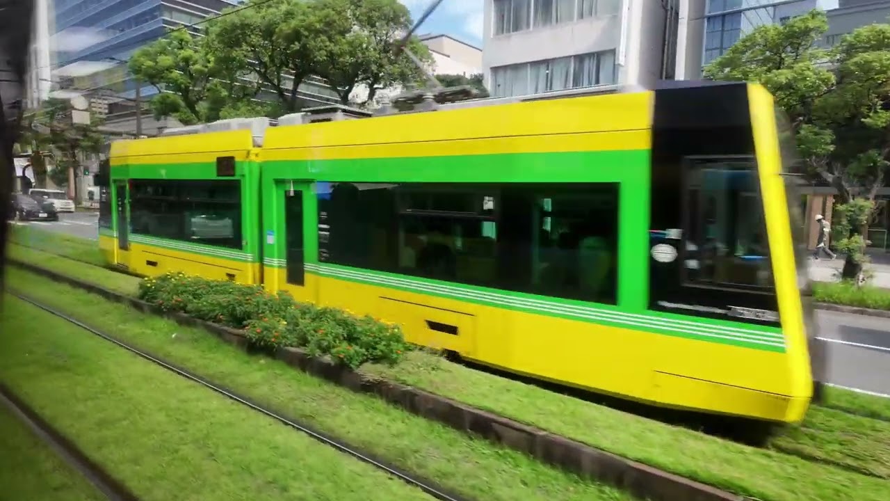 4K - Japan - Kagoshima - Tourist City View Bus ride - 50 min