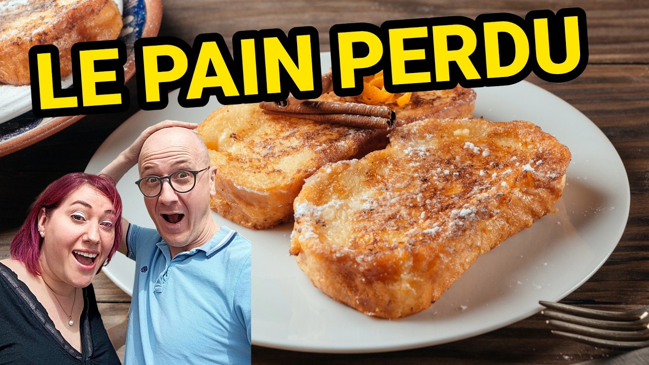 RECETTE FACILE de PAIN PERDU : Avec une vieille baguette de pain ! Recette traditionnelle 