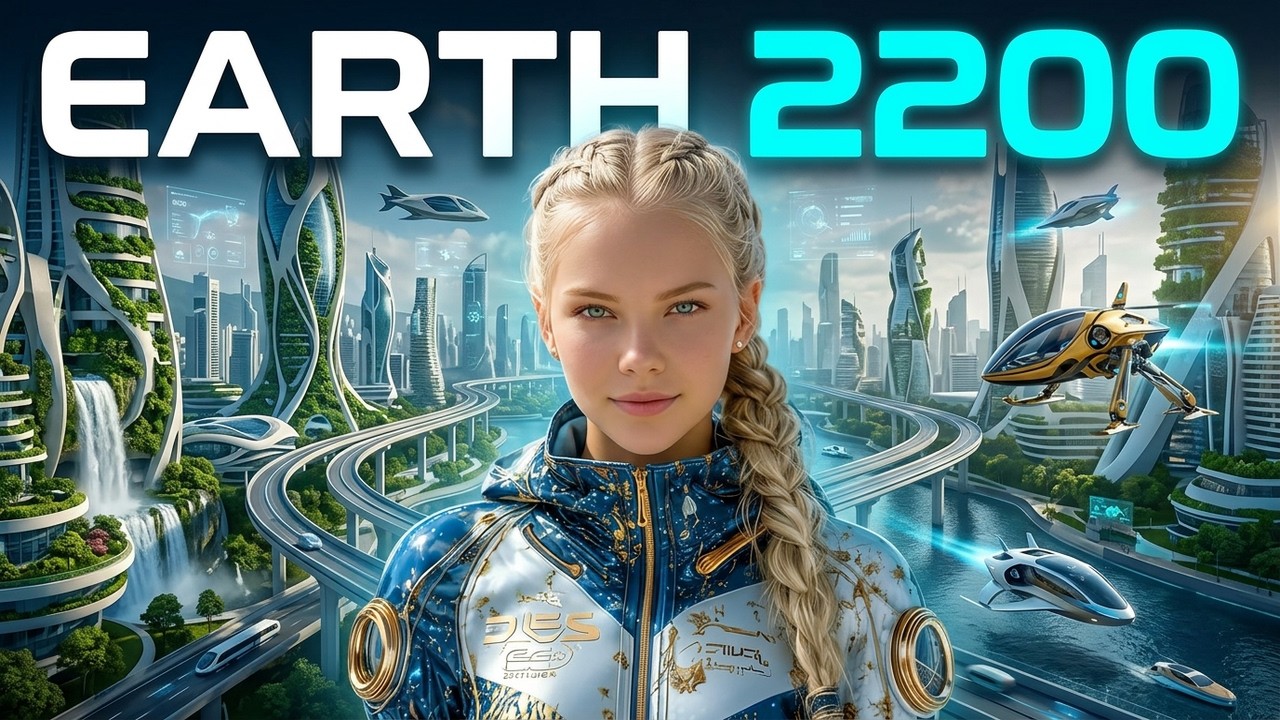 Year 2200: What Will Earth Look Like? (1Hour, 4K, 60)| Deep Ambient Soundscape