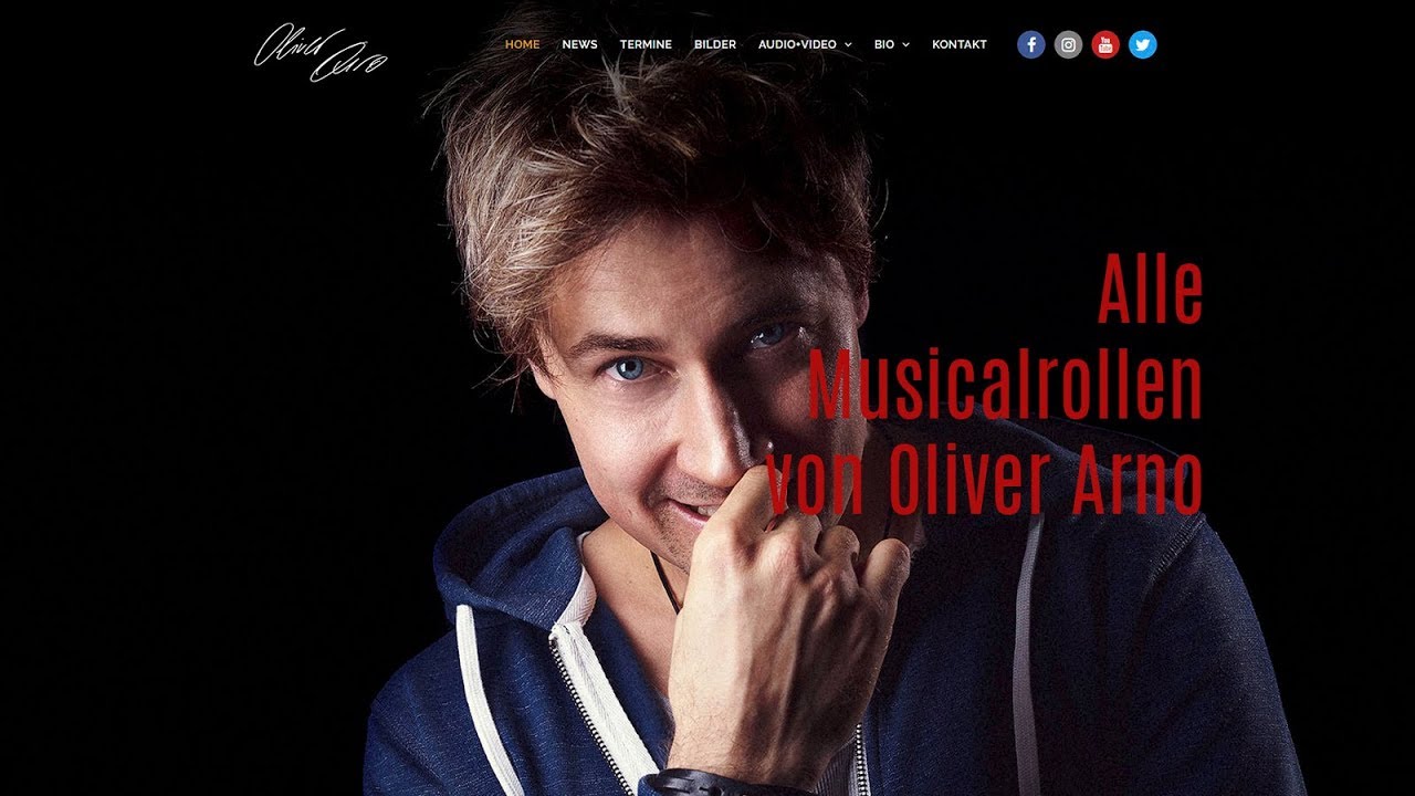 Alle Musicalrollen von Oliver Arno