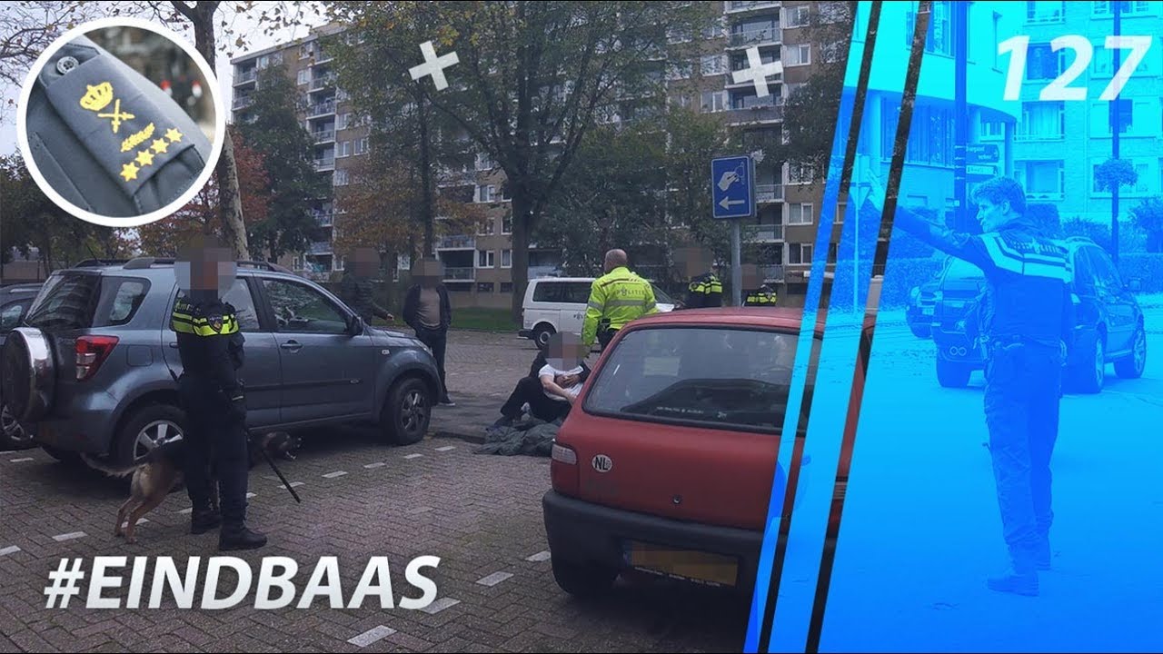 Eindbaas mee op straat. Politievlogger Jan-Willem. Politie. Korpschef