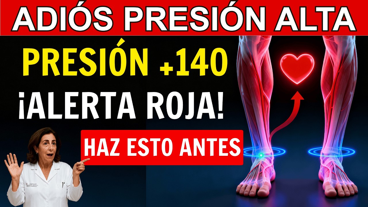 ¡ALERTA ROJA! Si tu PRESIÓN está sobre 140, Haz Estos 3 Movimientos ANTES de Llamar al Médico