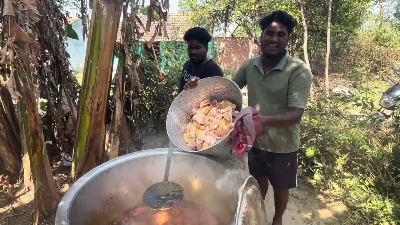 25 kg chicken biryani #food #cooking #bryani 