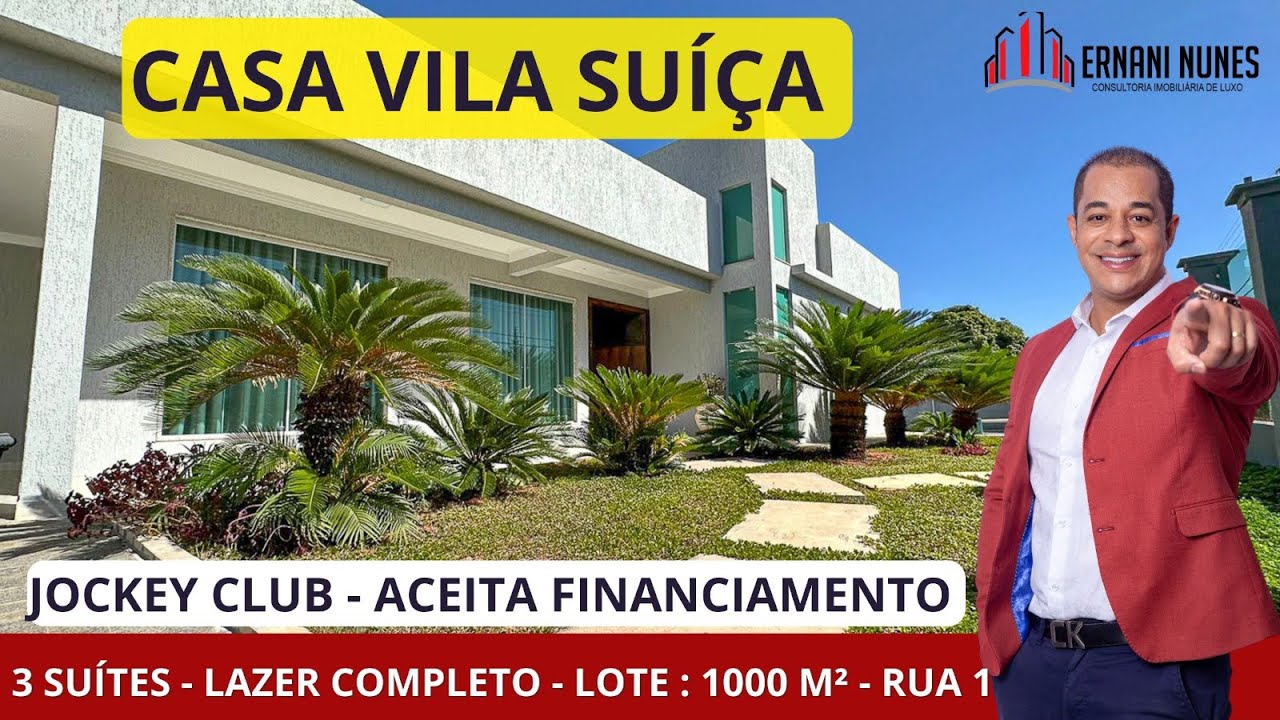 CASA VILA SUÍÇA - JOCKEY AC FINANCIAMENTO / 4  QTS LAZER INCRÍVEL