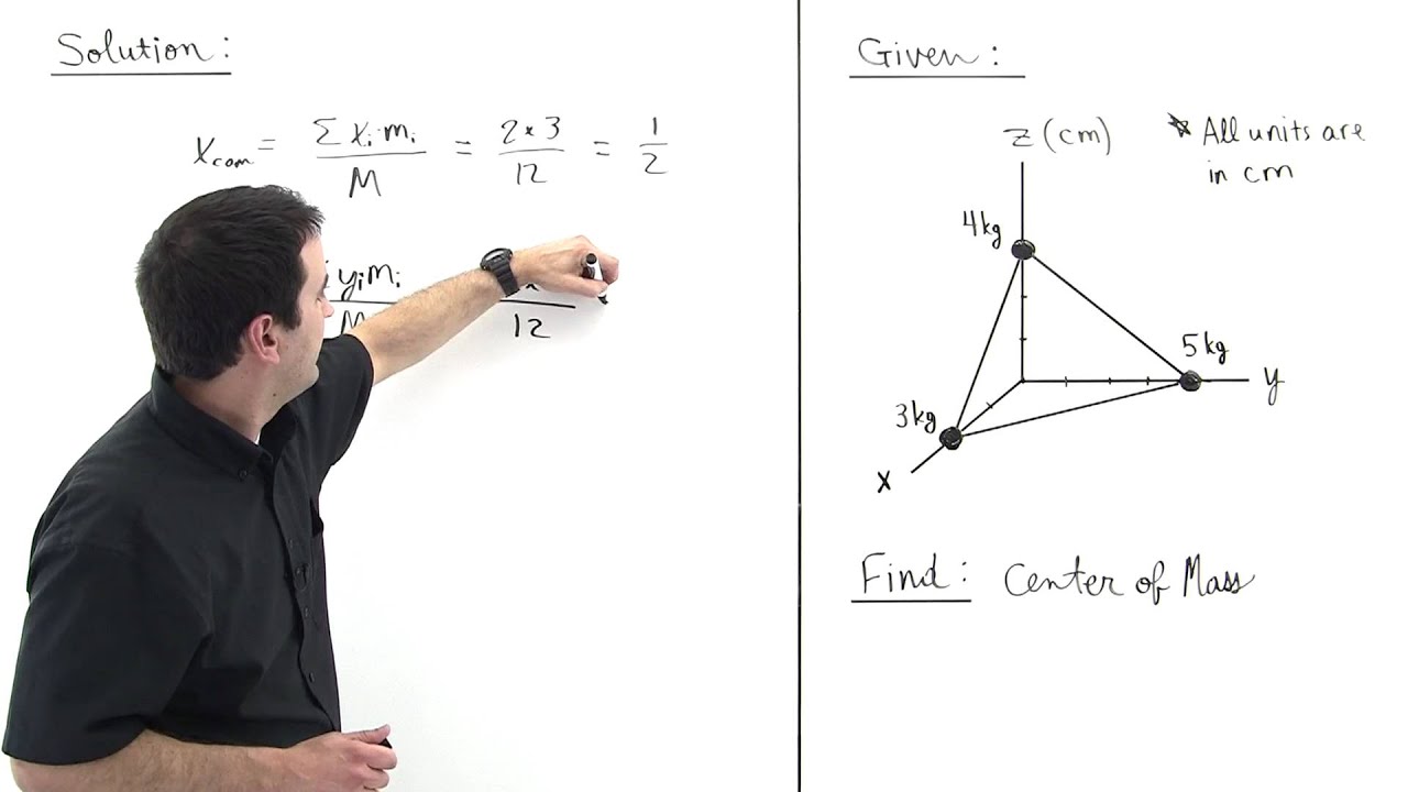 Center of Mass in 3-D