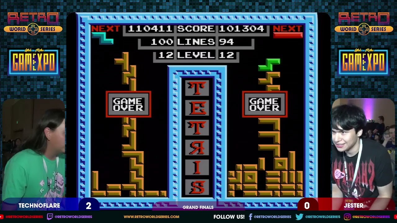 TechnoFlare vs Jester (Grand Finals) - Tetris (Tengen - NES) - Utah Retro GamExpo 2024