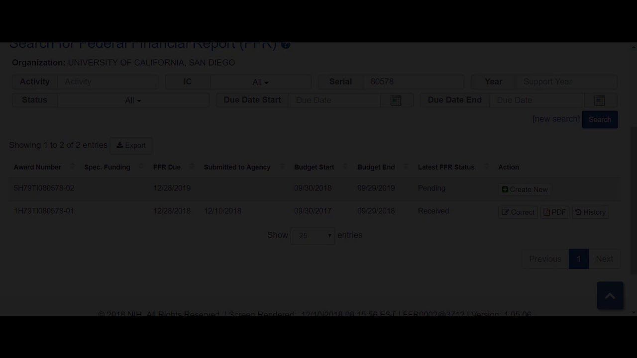 Completing the Annual Federal Financial Report (FFR) (SF-425)