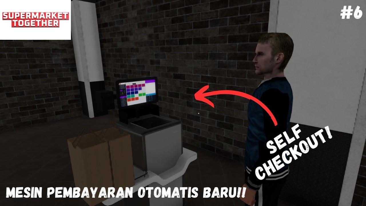 MEMBELI ALAT KASIR OTOMATIS UNTUK MEMINIMALISIR MALING!!! | Supermarket Together #6