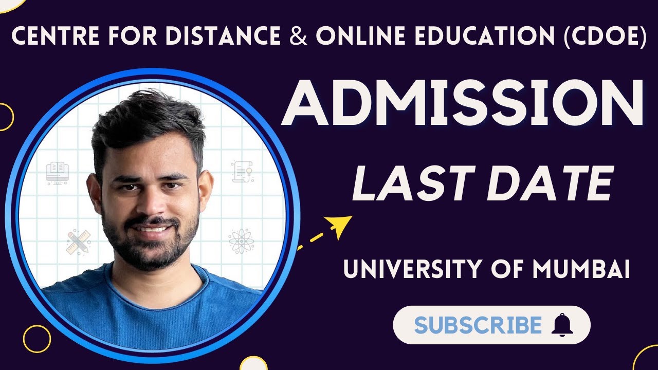 Online Admission for 2024-25 Centre for Distance & Online Education (CDOE)