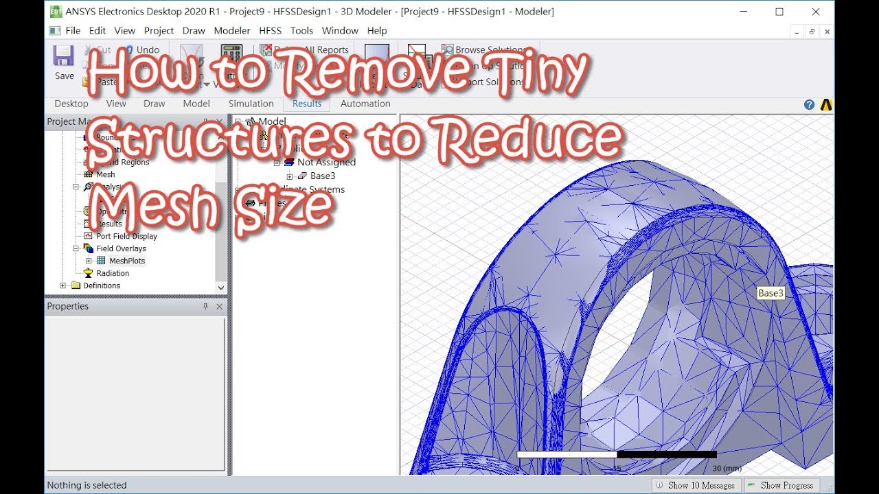 How to Remove Tiny Structures to Reduce Mesh Size
