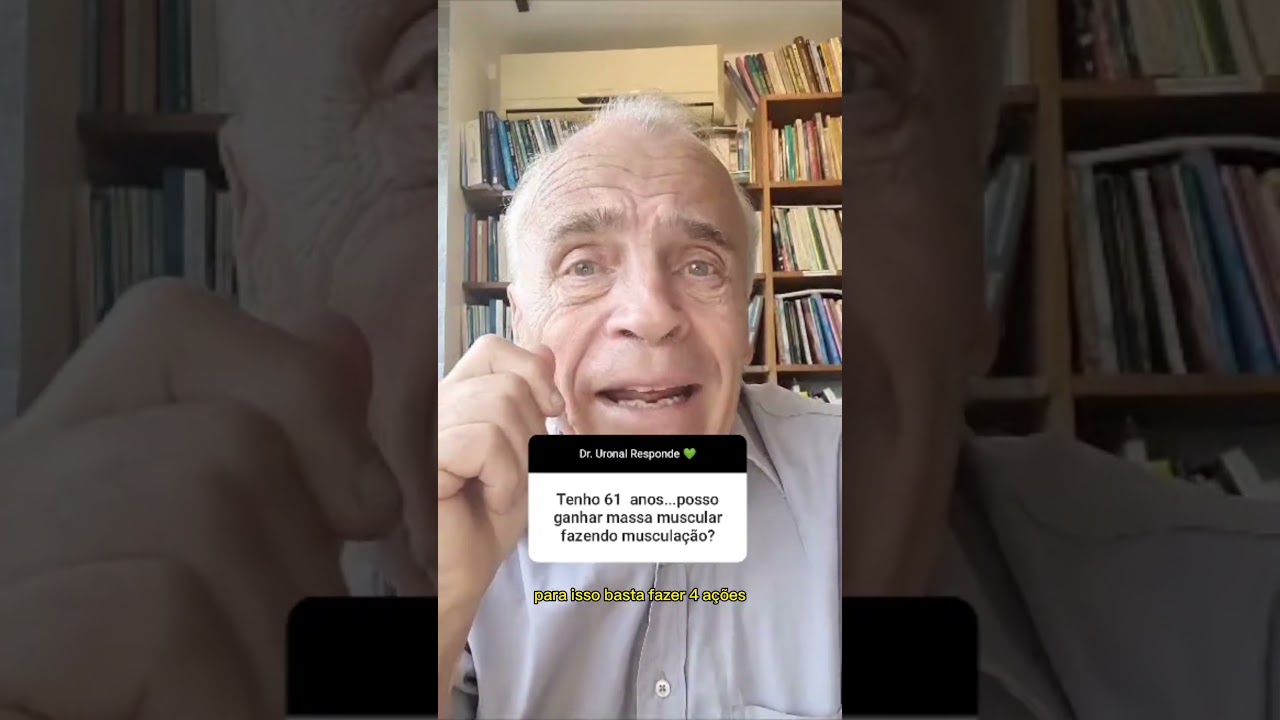 Como aumentar a massa muscular ap&oacute;s os 60 anos? l #shorts