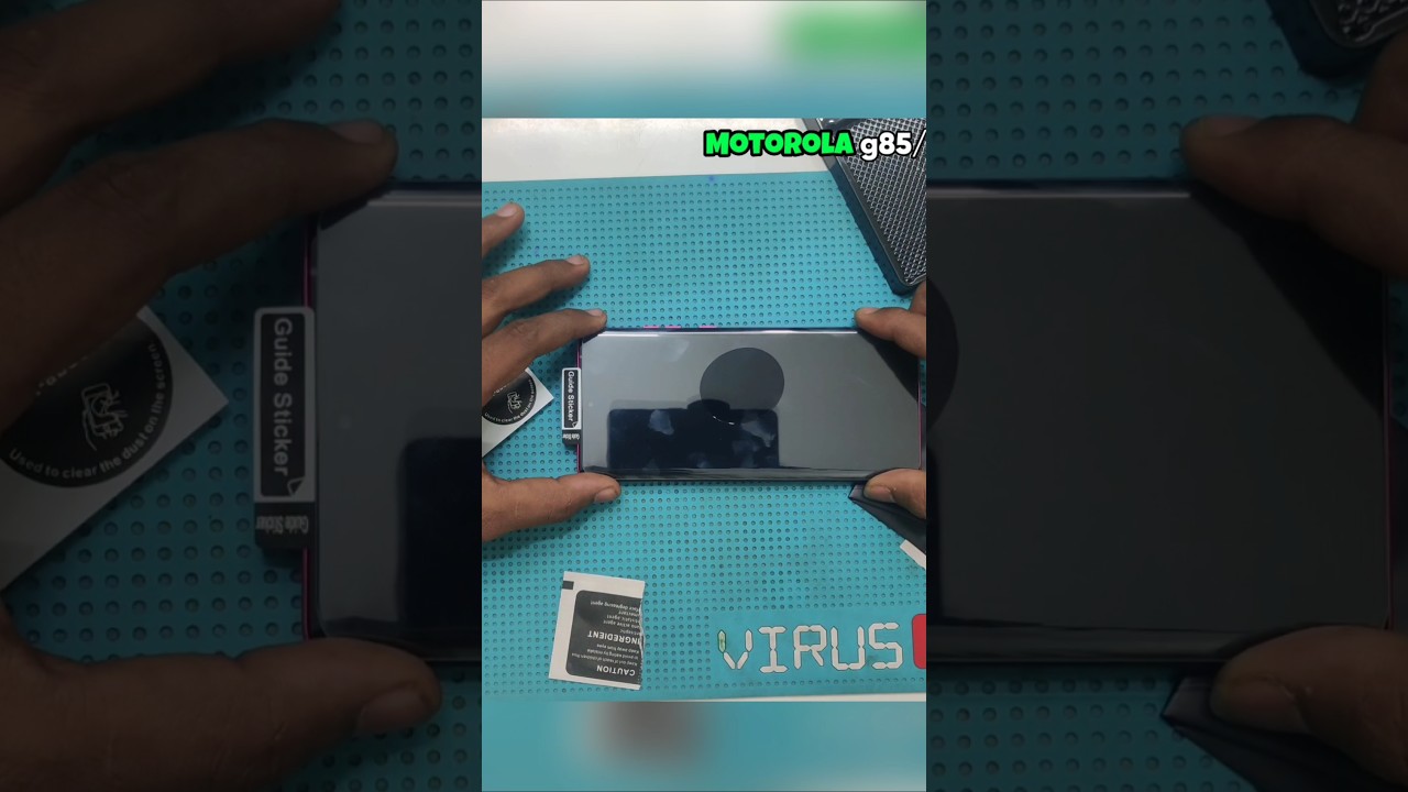 Curveed glass install on Motorola g85 #shorts #ytshots #uvglass #glass