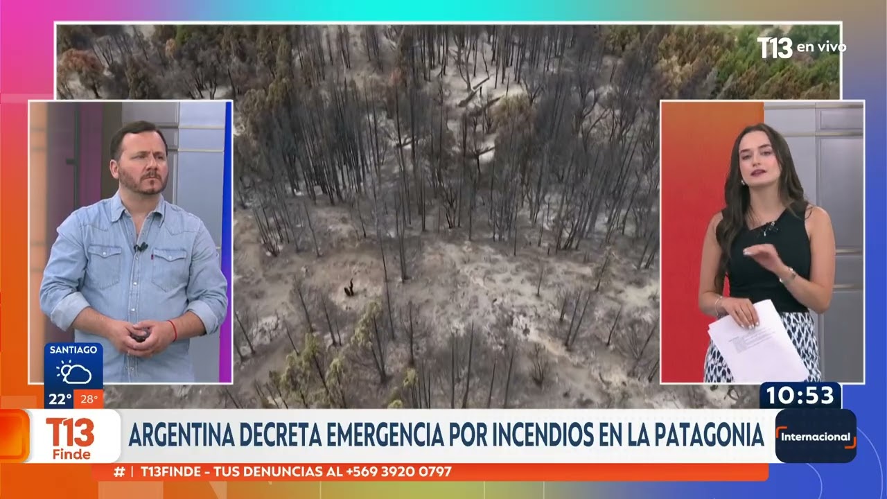 Argentina decreta emergencia por incendios en la Patagonia