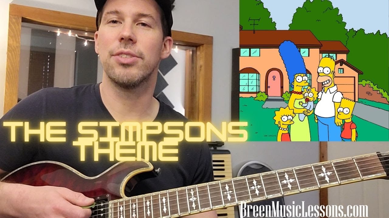 The Simpsons Theme - Guitar Lesson
