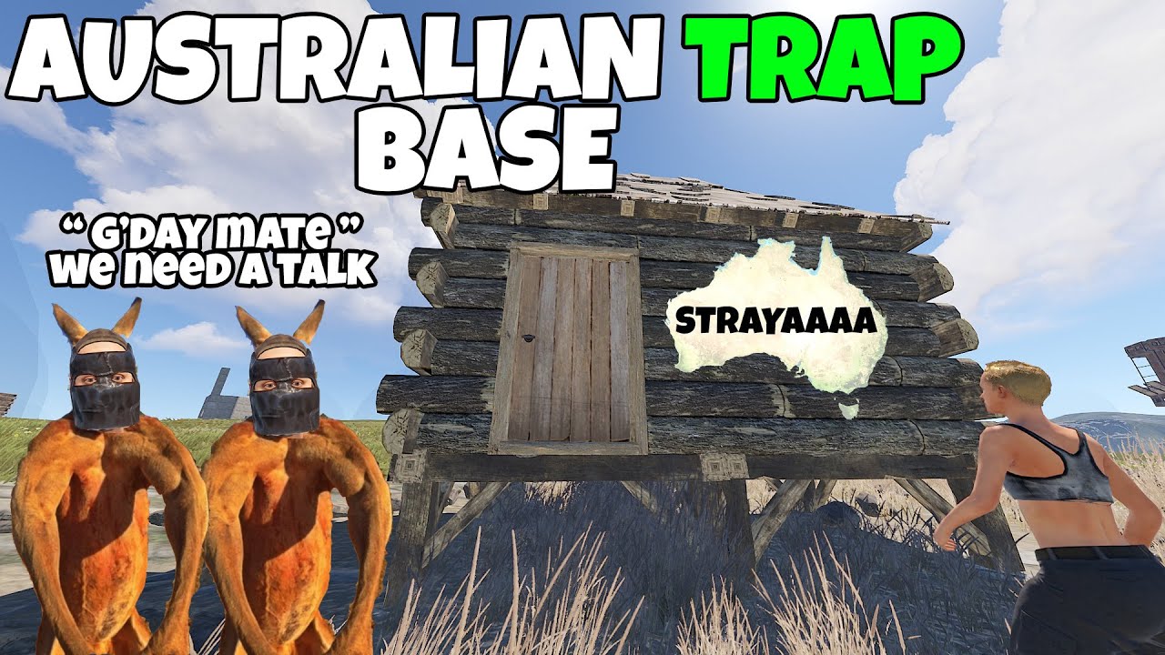 RUST | ANNOYING TRAP BASE on AUSTRALIAN SERVERS !