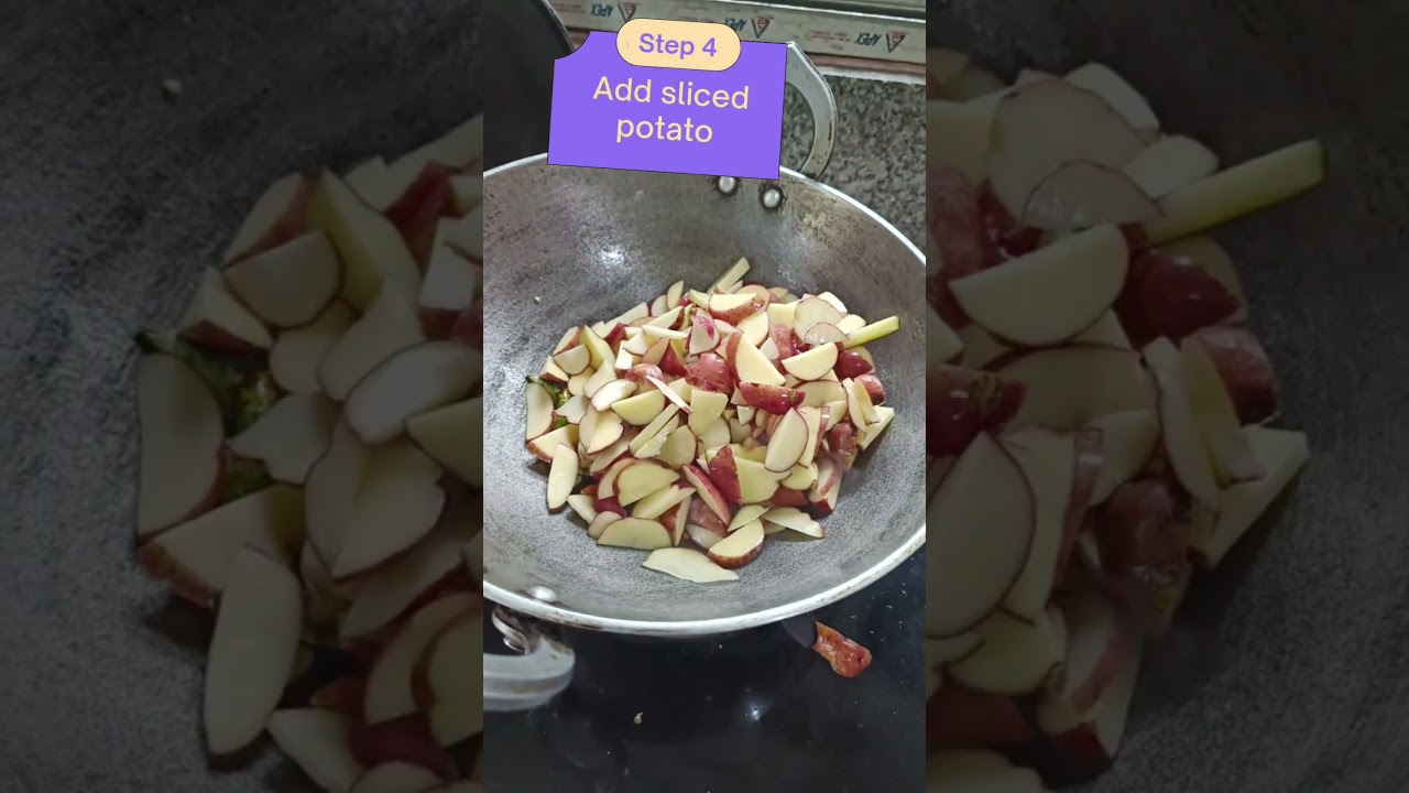 Potatoes grown in Village cooked in Village style  #aaloo #bhujia #shorts #youtubeshort  #foodshorts