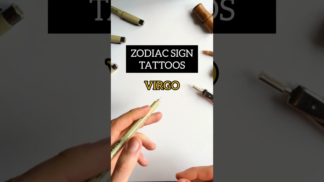 ZODIAC SIGN TATTOO IDEAS - VIRGO #shorts