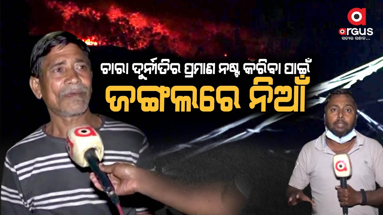 Rourkela Forest Fire Spreads Rapidly, Forest Dept has not Taken Any Action Yet