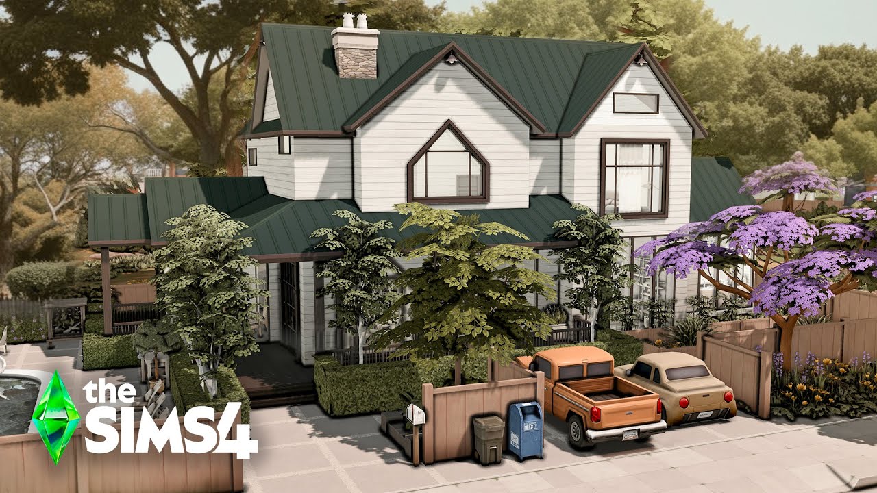 NEW FAMILY HOUSE - Relaxing Speed  Build - ASMR | The Sims 4 - no cc.