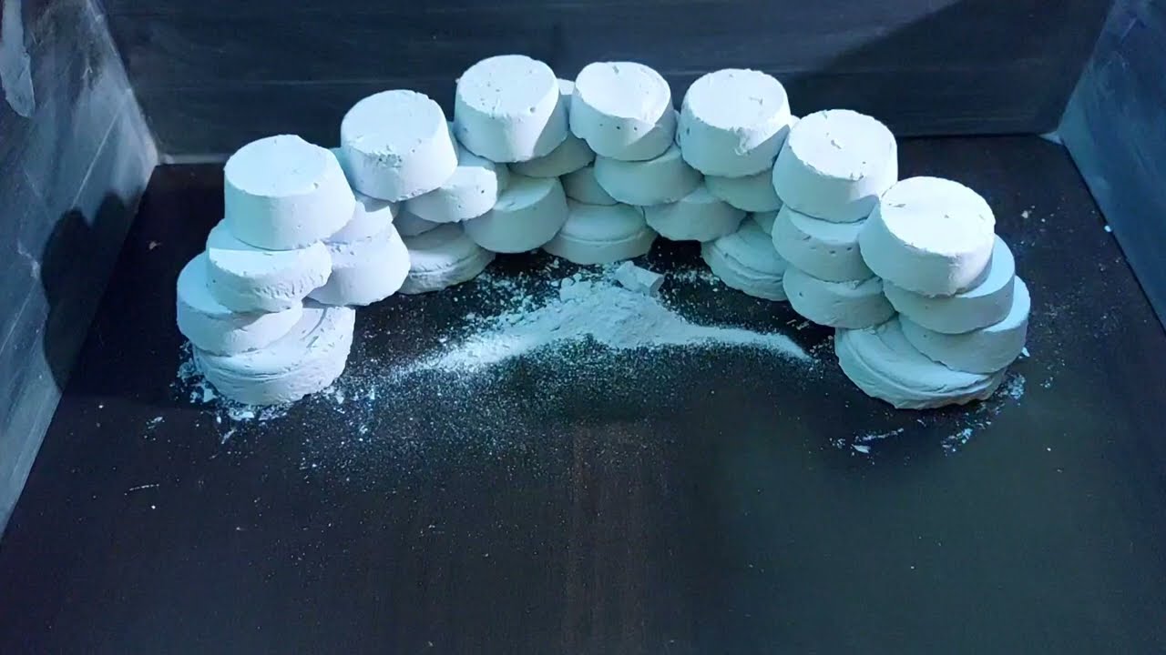 Blue gymchalk reforms, Crushing, Sifting, Pebbles & Powderplay + BONUS- Cleaning Workplace