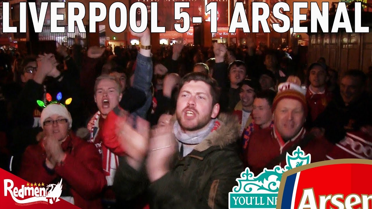 Liverpool v Arsenal 5-1 | Free For All Fan Cam